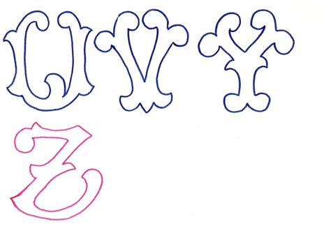 Es un trabajo vital, para los niños, incorporar cada una de las abecedarios bonitos para imprimir. Images For > Letras Bonitas Para Tatuajes | Moldes de letras, Moldes de letras cursiva, Dibujos ...