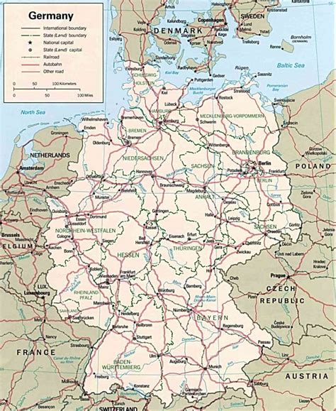 Mapa De Alemania Guia De Alemania