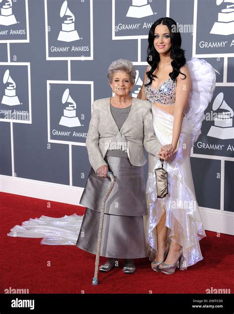 Katy Perry And Her Grandmother Ann Hudson Arriving At The Rd Annual
