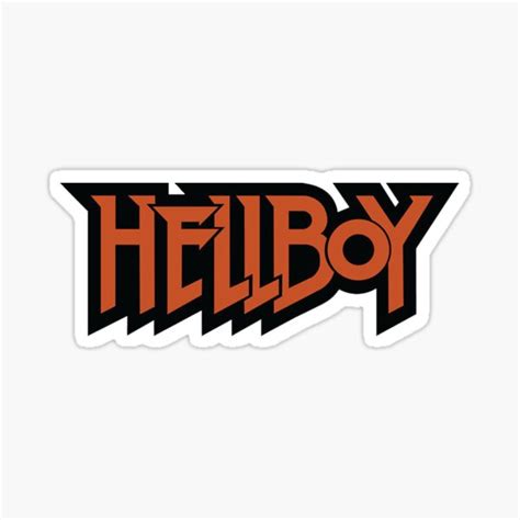 Hellboy Logo Sticker For Sale By Hogewarts Redbubble