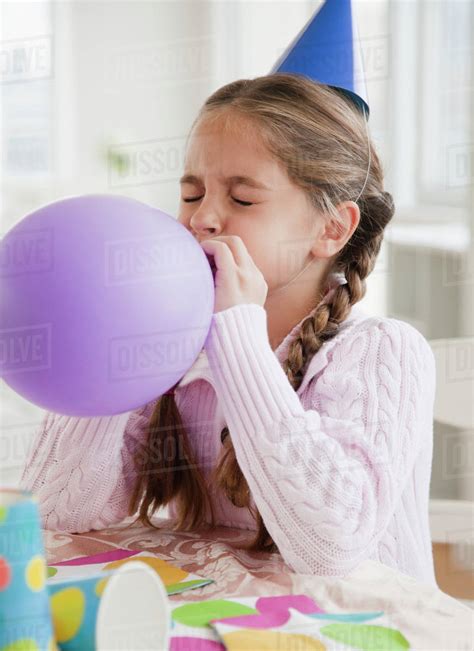 Girl Blowing Balloons Telegraph
