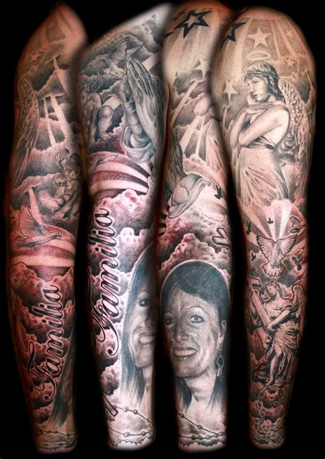 whatevercathieb: sleeve tattoos - religious tattoo designs