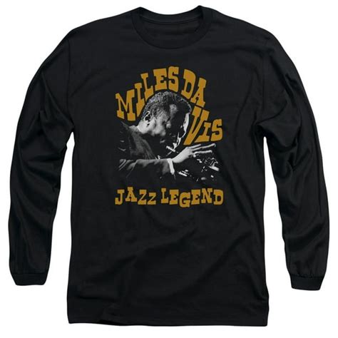 Trevco Miles Davis Jazz Legend Long Sleeve Shirt Large