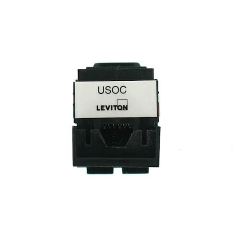 Leviton Atlas X1 Cat 6 Shielded Quickport Connector Black The Home