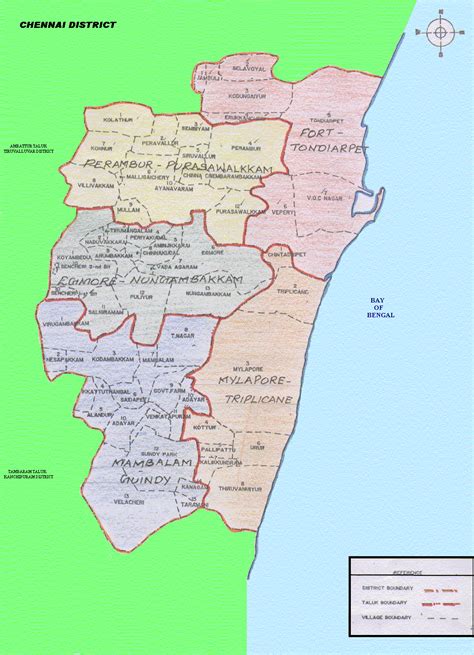 Chennai Map Travelsfinderscom