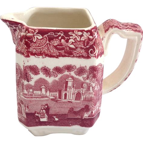 Check out our ironstone vase selection for the very best in unique or custom, handmade pieces from our vases shops. Mason's Vista Ironstone Red Pink Transfer Ware Small ...