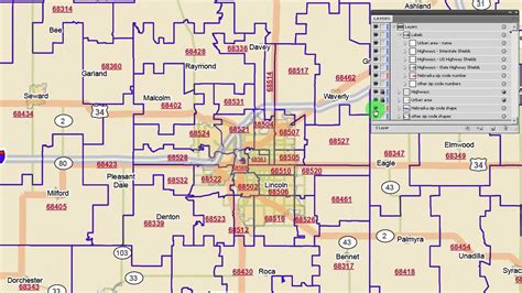 Nebraska Zip Code Map Youtube