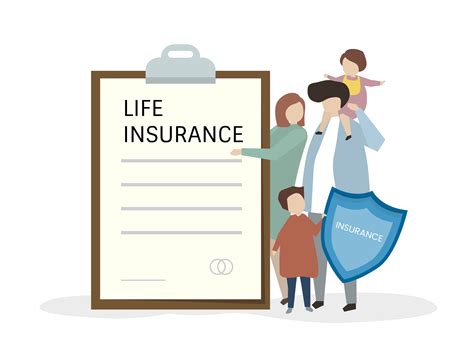 Illustartion Of People With Life Insurance Download Free Vectors