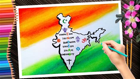 Unity In Diversity Drawingnational Unity Day Drawingrashtriya Ekta