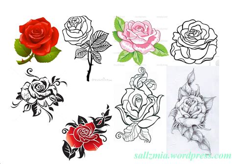10 Contoh Gambar Bunga Mawar Lukisan Terpopuler Informasi Seputar