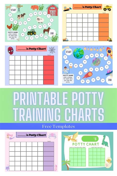 12 Fun And Free Printable Potty Training Charts