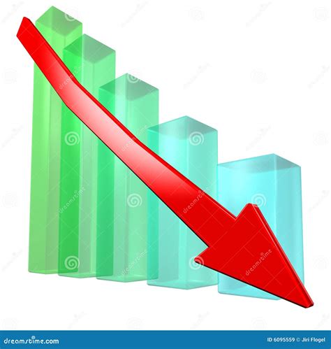 Declining Graph Royalty Free Stock Images Image 6095559