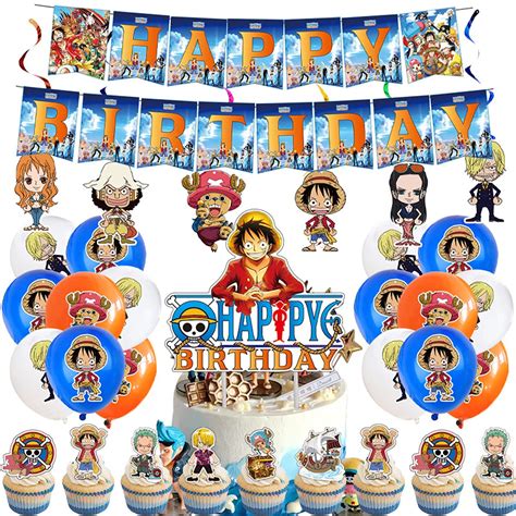 Buy One Piece Birthday Party Suppliesparty Set Include Happy Birthday