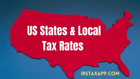 Us State Tax Rates Tables