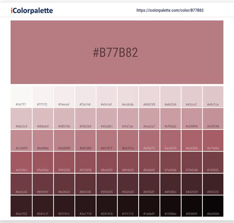 Pantone Tpx Dusty Rose Color Hex Color Code B B Information Hsl Rgb Pantone