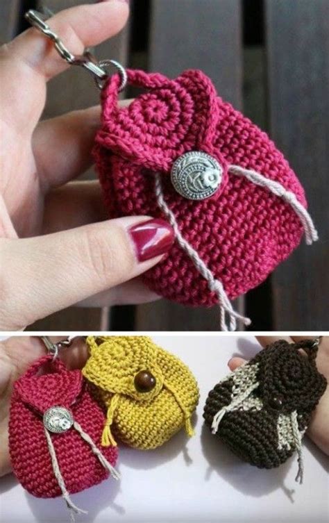 Mini Backpack Keychain Free Crochet Pattern Beautiful Skills