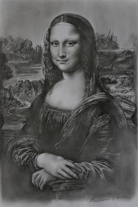 A Mona Lisa Drawing By AndyFlash F On DeviantArt Mona Lisa Drawing