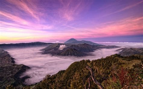 Indonesia Nature Taman Nasional Bromo Tengger Semeru Mountains