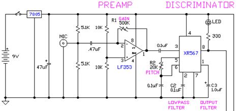 Electret Microphone Amplifier Circuit Diagram