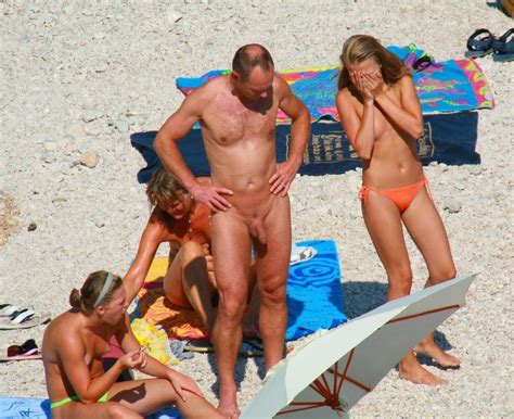Nudist Couple Showing Wife S Hairy Cunt And Saggy Tits And Husband S