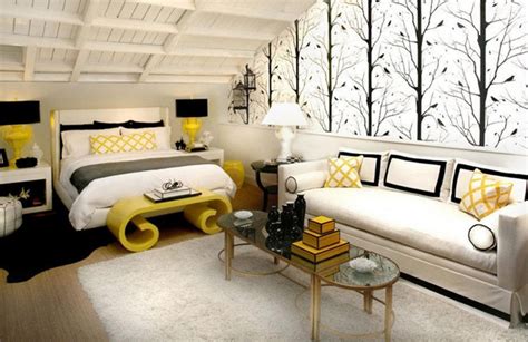 20 Sophisticated Black And Yellow Bedrooms Home Design Lover