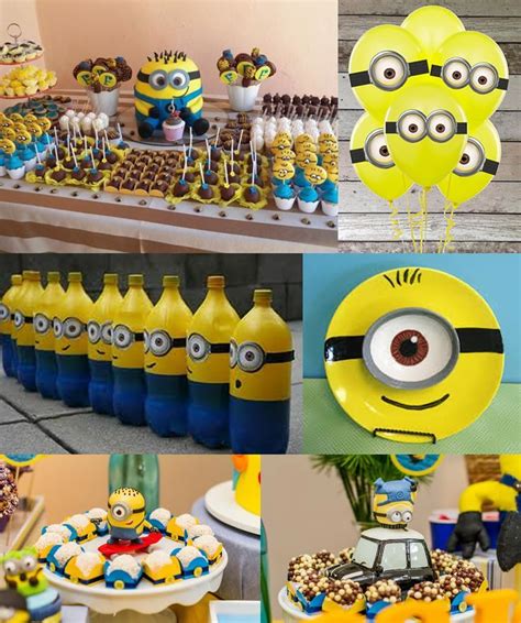¿una decoración con globos para tu fiesta?, en eleyce te ayudamos. Minions Fiesta | Minion birthday party, Minion party ...