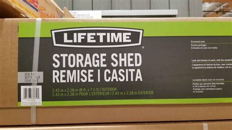 Outdoor structures | sheds & storage. Costco! Lifetime Outdoor Storage Sheds and Cabinets! - YouTube