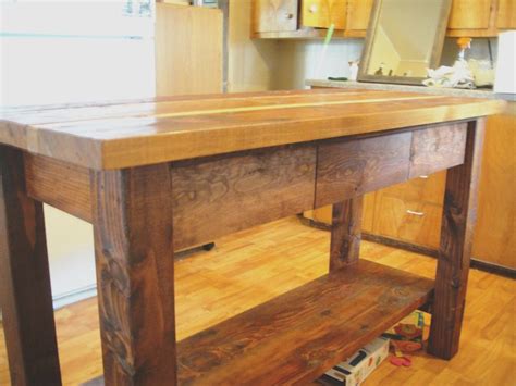 New Rustic Reclaimed Wood Kitchen Island Reclaimed Wood Kitchen