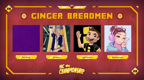 Mc Championship On Twitter 👑 Announcing Team Ginger Breadmen 👑