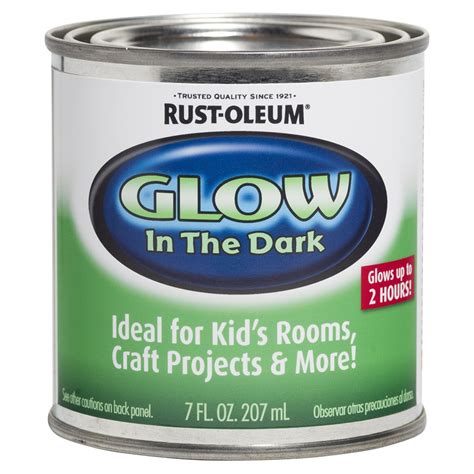 Shop Rust Oleum Satin Luminous Green Glow In The Dark Latex Paint