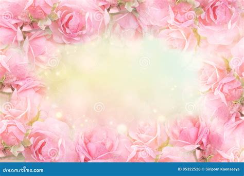 Pink Frame On A Shiny Glitter Background Royalty Free Stock
