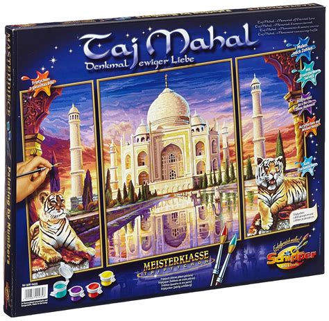 Schipper Taj Mahal Triptych Paint By Number Kit Wgl 03