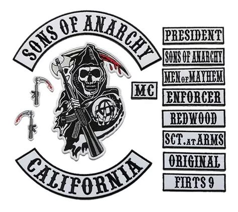 Parches Bordado Sons Of Anarchy Nomad Samcro California Cuotas Sin