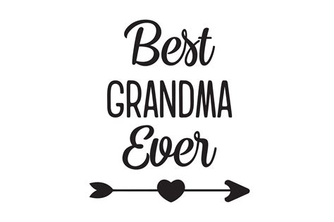 Best Grandma Ever Svg Grandma Svg Png Dxf Cutting Files Cricut Etsy