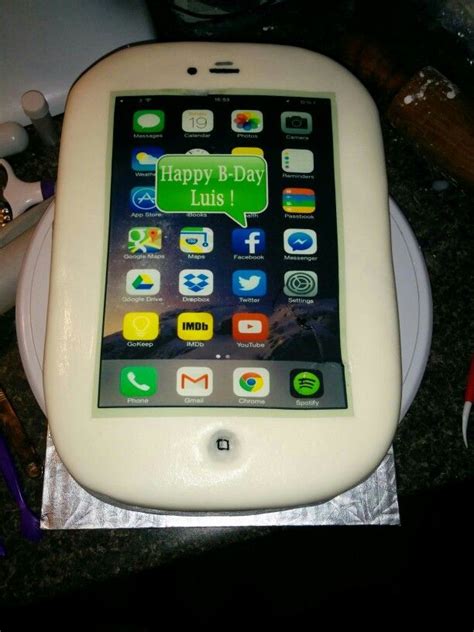 White Samsung Cellphone Cake Cake Decorating Cupcakes Party Ideas