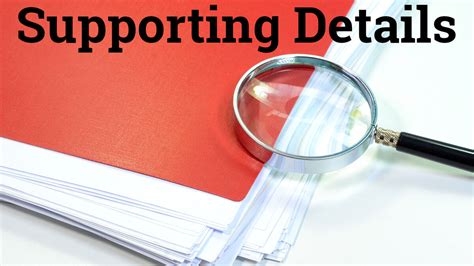 What Are Supporting Details Yourdictionary