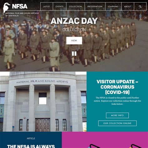 National Film And Sound Archive Of Australia Nfsa Govcms