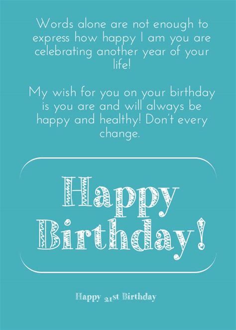 21st Birthday Wishes Quotes Quotesgram