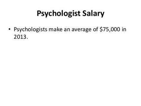 How Much Do Psychologists Make
