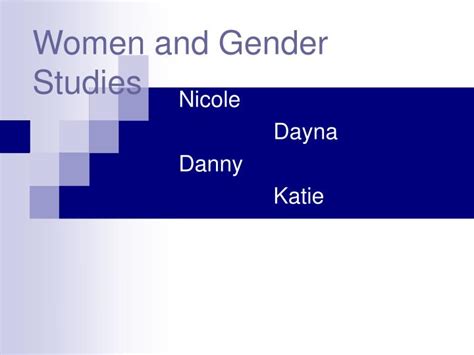 Ppt Women And Gender Studies Powerpoint Presentation Free Download