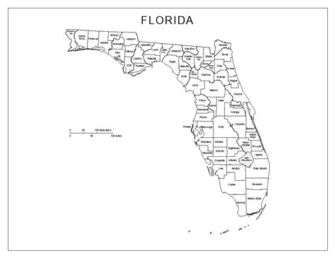 Map Of Florida Counties With Names Crabtree Valley Mall Map