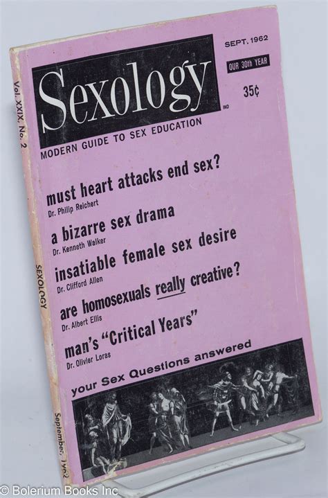 Sexology A Modern Guide To Sex Education Vol 29 2 September 1962 Are Homosexuals Really