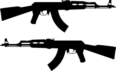 Ak 47 Firearm Clip Art Gun Png Download 24001483 Free