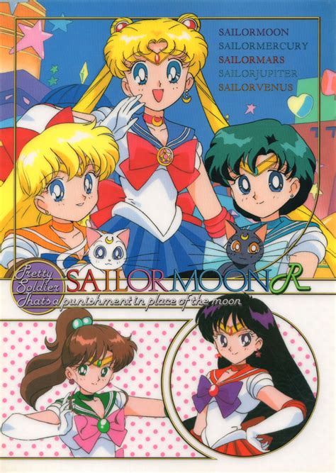 Safebooru 1990s Style 5girls Aino Minako Artemis Sailor Moon Back
