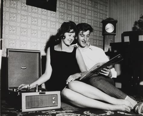 Photo Taken In 1962 For The Daily Herald Listening To Music Music