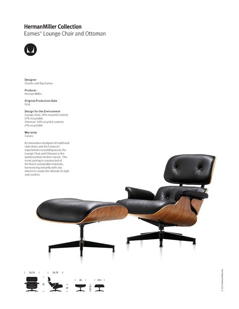 Dimensions Of Eames Lounge Chair And Ottoman Lounge Chair Footprint 32