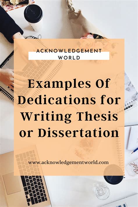 Dedication Examples For Thesis Or Dissertation Thesis Writing Book