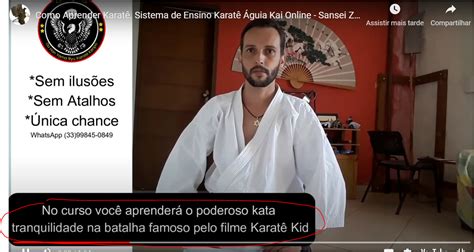 Vídeo de aprensentação do Curso de Como Aprender karatê Sozinho chamada para o kata do Daniel