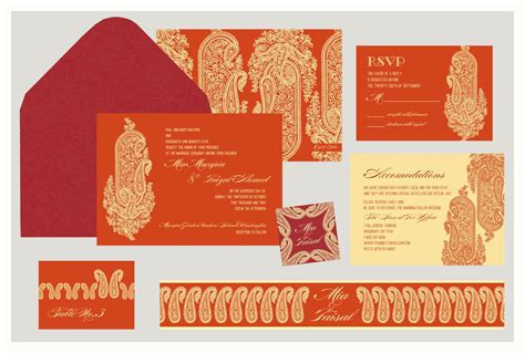 Kashmiri Collection Indian Wedding Invitation Inspired By Etsy