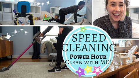 Power Hour Speed Cleaning Speed Clean My House With Me Youtube